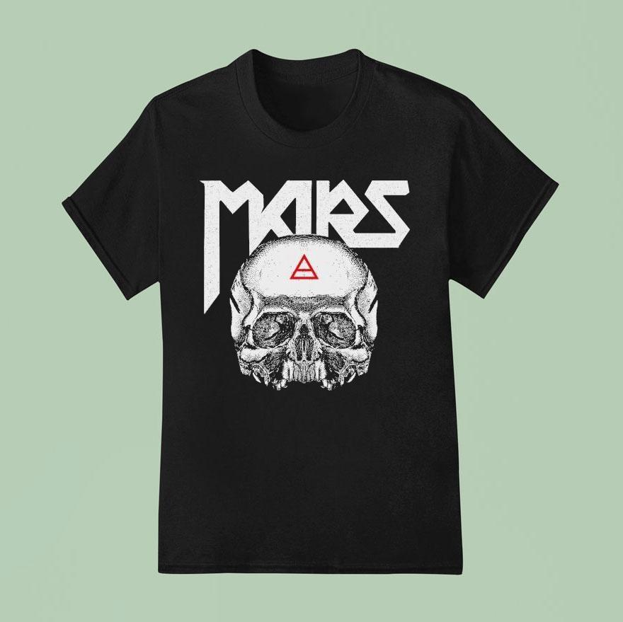 Thirty Seconds To Mars A Beautiful Lie Th Anniversary Triad Skull T Shirt