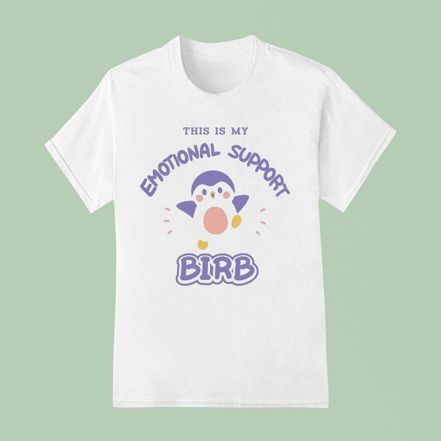 This Is My Emotional Support Birb Finch T Shirt