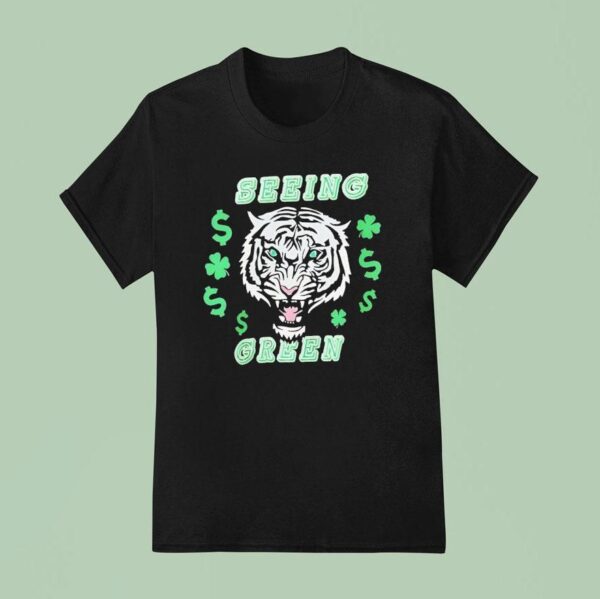 Tiger Seeing Green T Shirt
