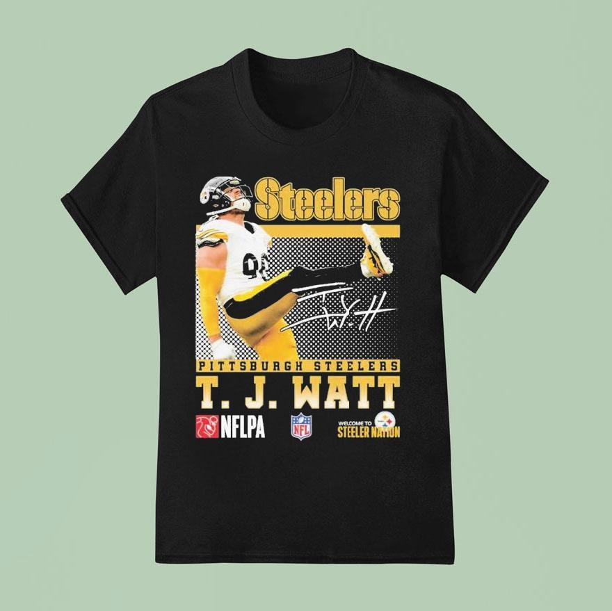 Tj Watt Pittsburgh Slers Welcome To Sler Nation Nflpa T Shirt