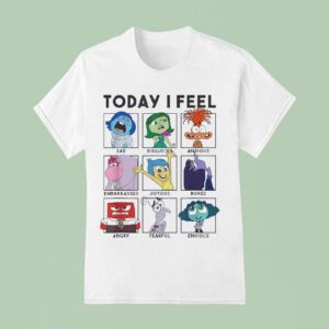 Today I Feel Inside Out Characters T Shirt