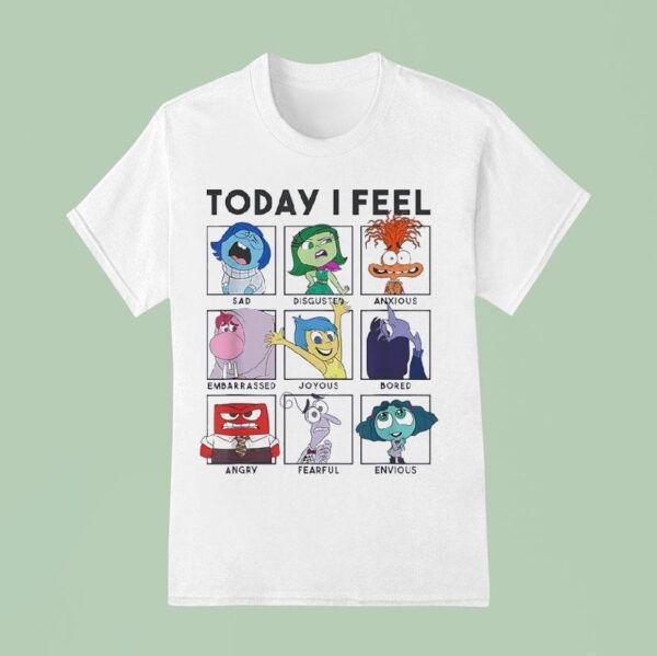 Today I Feel Inside Out Characters T Shirt