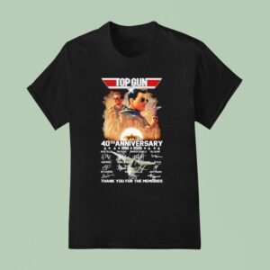 Top Gun Th Anniversary Thank You For The Memories Signatures T Shirt