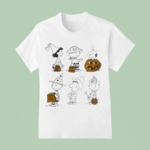 Trick Or Treat Peanuts Charlie Brown Snoopy Lucy Linus Halloween T Shirt