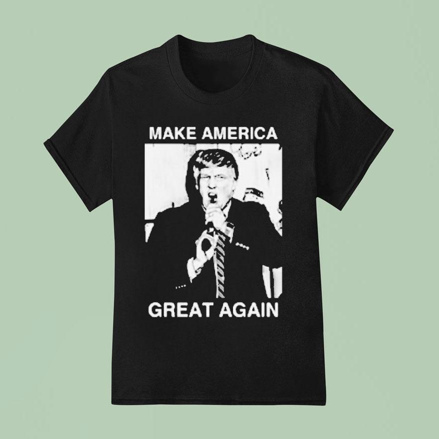Trump Gun In Mouth Make America Great Again T Shirt
