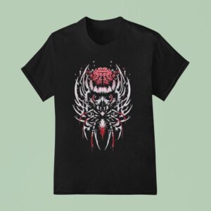 Twisted Insane Liquid Logo Spider Brain T Shirt
