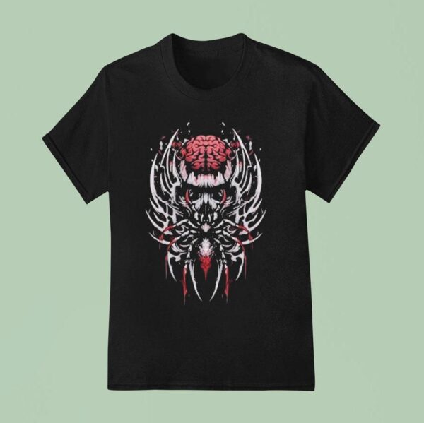 Twisted Insane Liquid Logo Spider Brain T Shirt