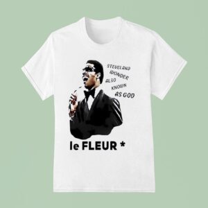 Tyler The Creator Wearing Stevie Wonder Also Know As God Le Fleur T Shirt
