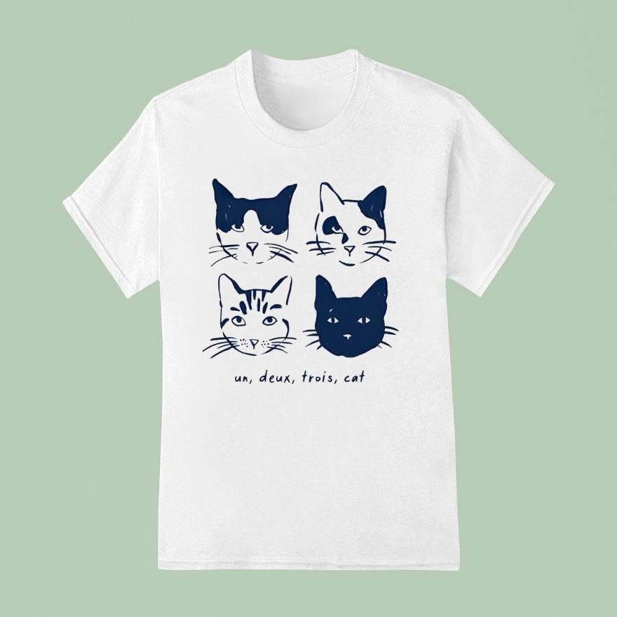 Un Deux Trois Cat T Shirt