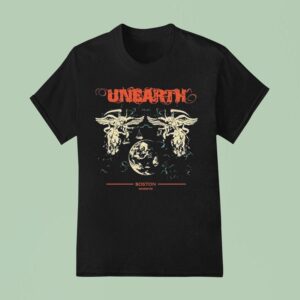 Unearth Boston Spring Tour Dates T Shirt
