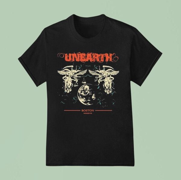 Unearth Boston Spring Tour Dates T Shirt
