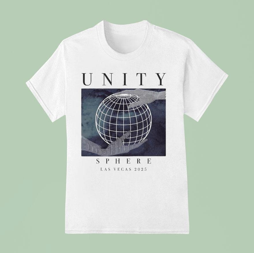 Unity Sphere Las Vegas Collective Globe Hands T Shirt