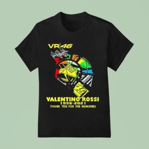 Valentino Rossi Vr Thank You For The Memories Signature T Shirt