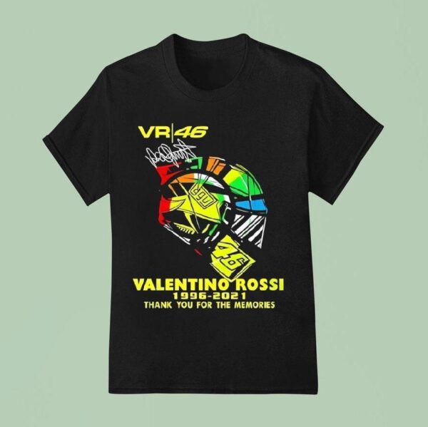 Valentino Rossi Vr Thank You For The Memories Signature T Shirt