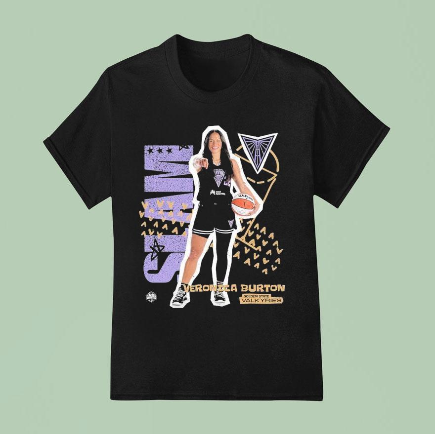 Veronica Burton Slam Golden State Valkyries Wnbpa T Shirt
