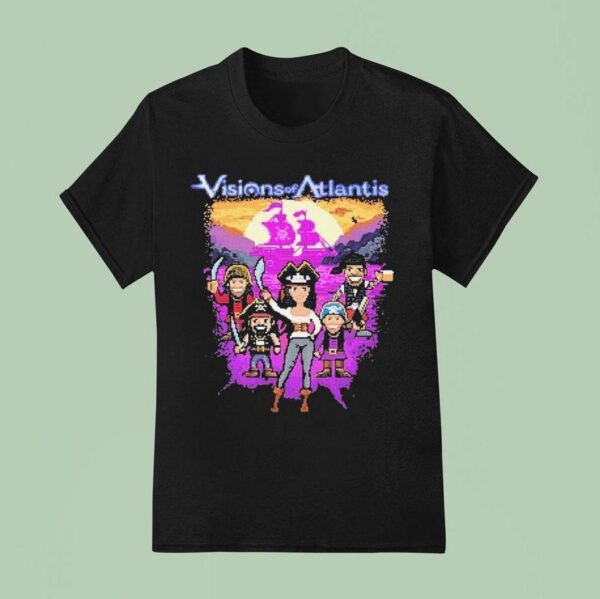 Visions Of Atlantis Bit Party Pirates T Shirt