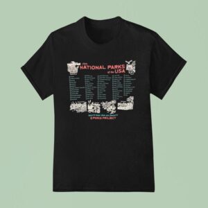 Visit National Park Of The Usa Leave It Better Than You Found It Naturalist Checklist Parks Projec T Shirt