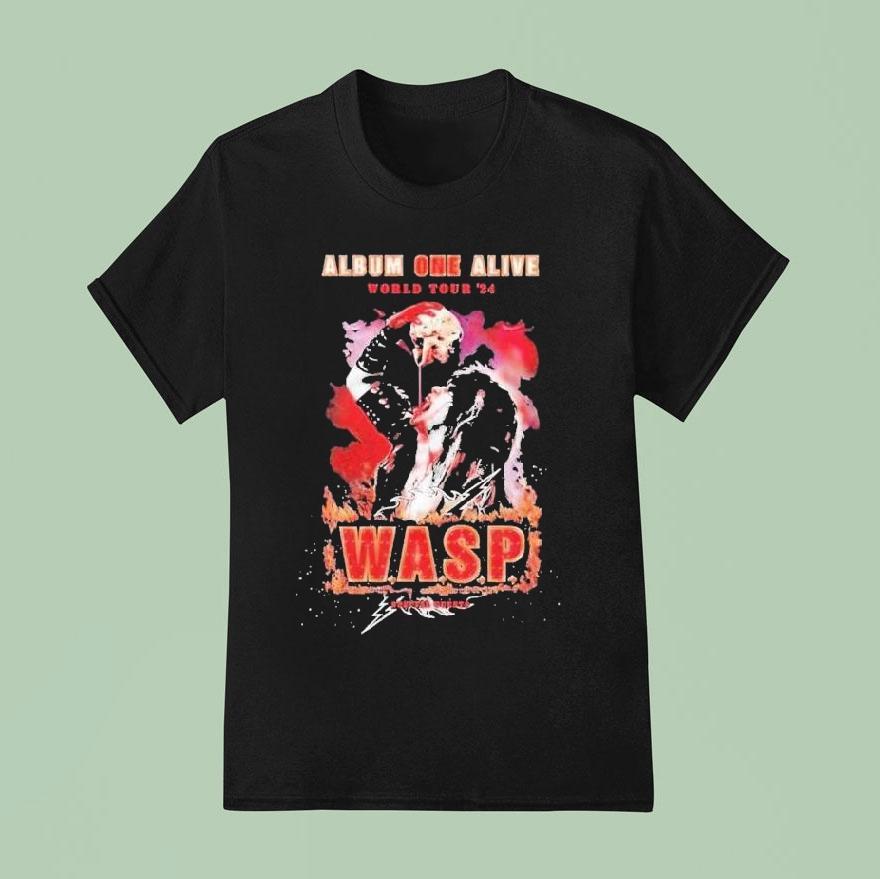 W A S P Album One Alive World Tour T Shirt