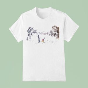 Walt Disney And Mickey Mouse Standing On Main Street Usa At The Magic Kingdom T Shirt