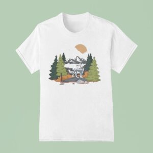 Wanderlust Wolf Adventure Awaits At Landslide Lake T Shirt