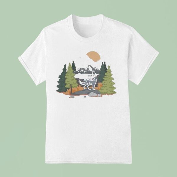 Wanderlust Wolf Adventure Awaits At Landslide Lake T Shirt