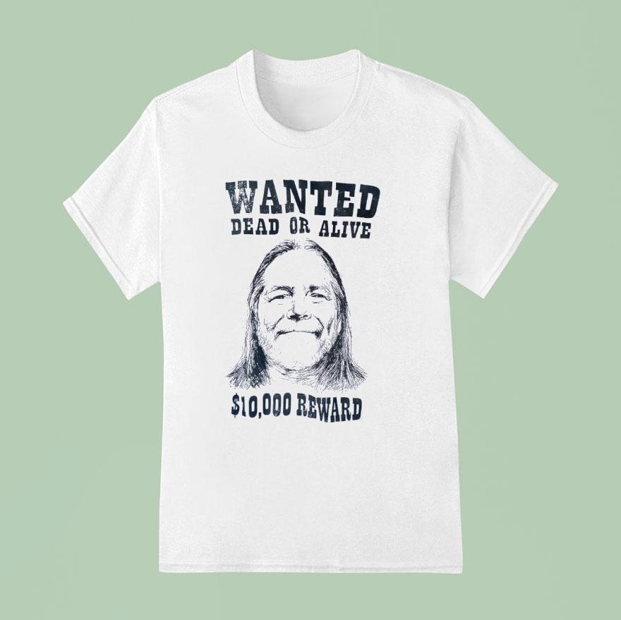 Wanted Dead Or Alive Reward Portrai T Shirt