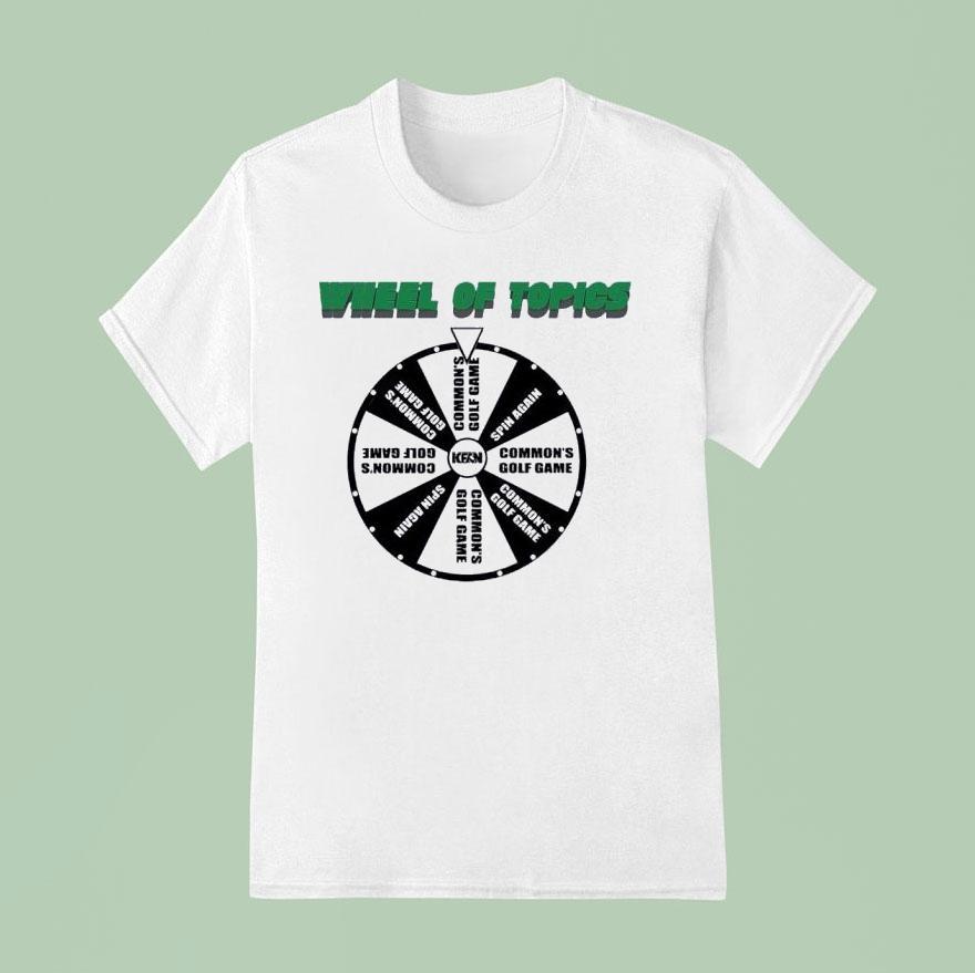 Wheel Of Topics Common S Golf Game T Shirt