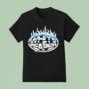 White Reaper Chrome Flame Logo T Shirt