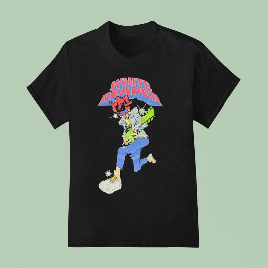 White Reaper Shred Guitar T Shirt