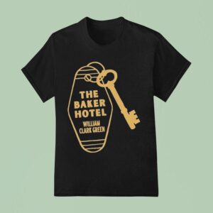 William Clark Green The Baker Hotel Skeleton Key Tour T Shirt