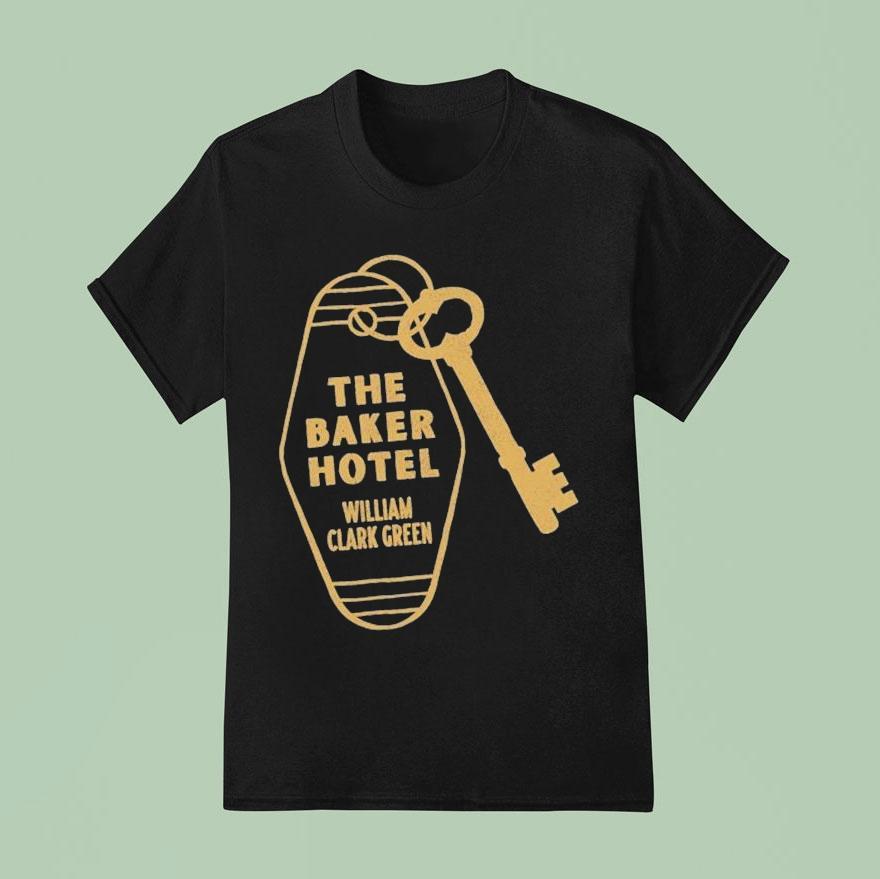 William Clark Green The Baker Hotel Skeleton Key Tour T Shirt