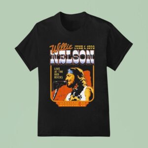 Willie Nelson Live At The Red Rocks Morrison Co T Shirt