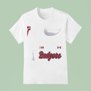 Wisconsin Badgers Football Throwback Logo T Shirt