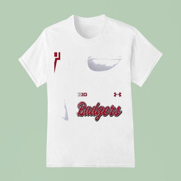 Wisconsin Badgers Football Throwback Logo T Shirt