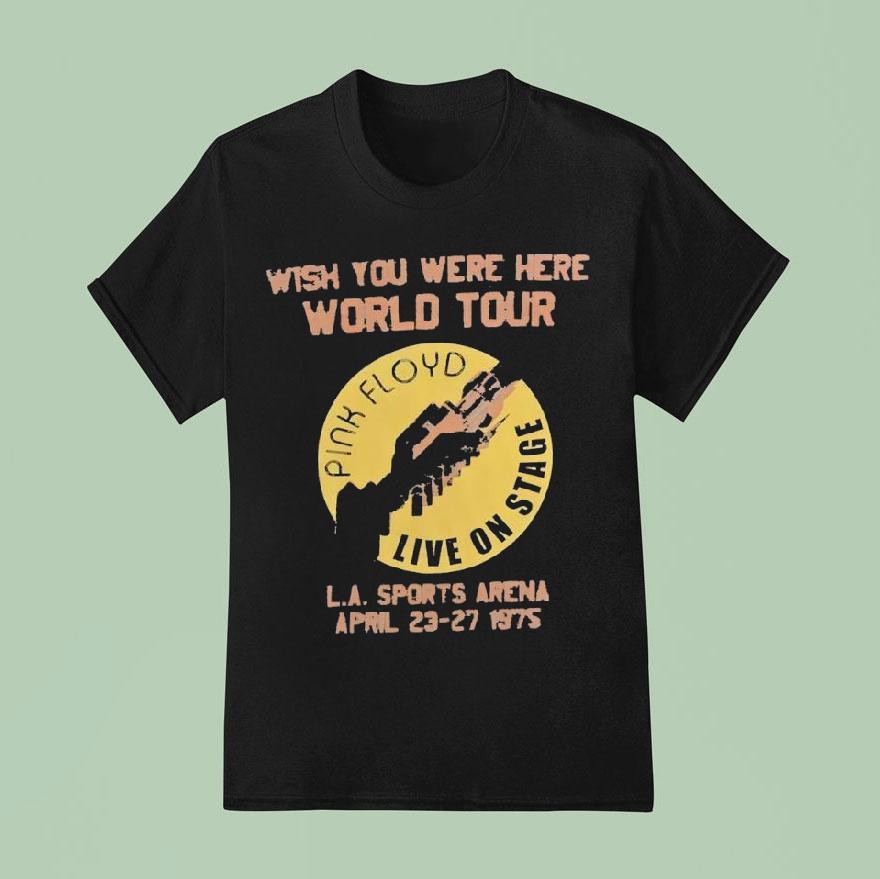 Wish You Were Here World Tour La Sports Arena April Vintage T Shirt
