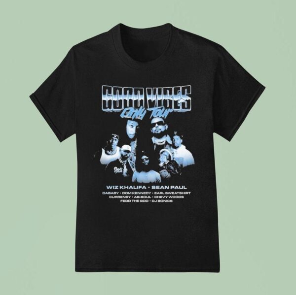 Wiz Khalifa And Sean Paul Good Vibes Only Tour Photo T Shirt
