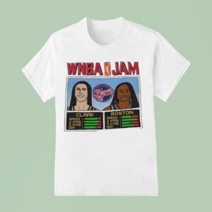 Wnba Jam Caitlin Clark And Aliyah Boston Indiana Fever Basktball T Shirt