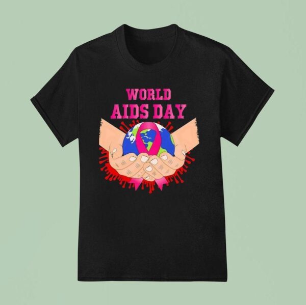 World Aids Day Earth Awareness T Shirt