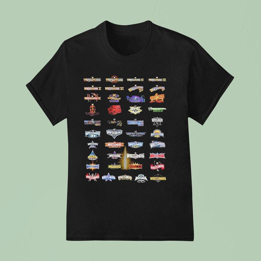 Wrestlemania Wwe Logo T Shirt