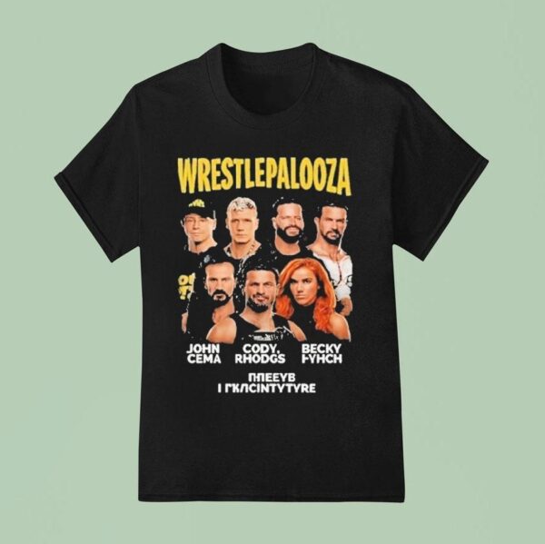 Wwe Wrestlepalooza John Cena Cody Rhodgs And Becky Lynch Final Indianapolis T Shirt