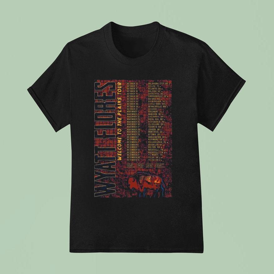Wyatt Flores Welcome To The Plains Tour T Shirt