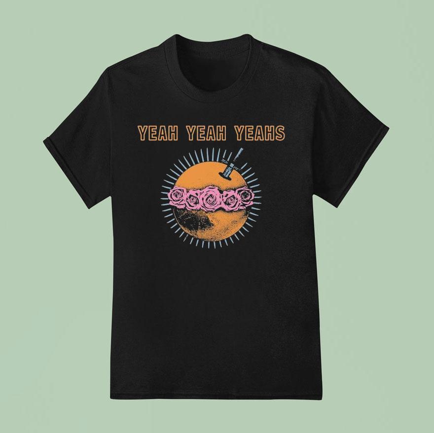 Yeah Yeah Yeahs Moon Rose Sword T Shirt