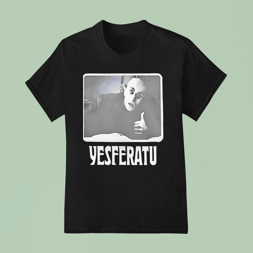 Yesferatu Horror Character T Shirt