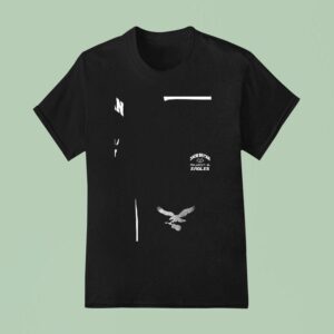 Zach Bryan X Philadelphia Eagles Logo Silhouette T Shirt