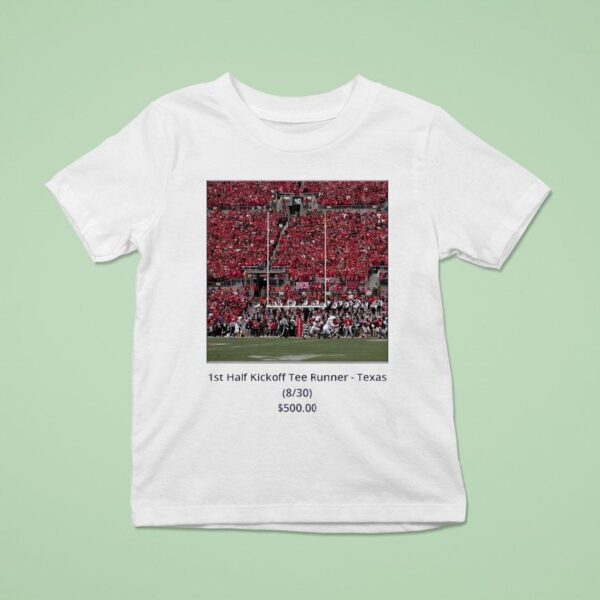 St Half Kickoff Runner Texas Longhorns T Shirt