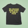 S Grunge Band W Smiley Face T Shirt