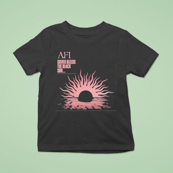 Afi Silver Bleeds The Black Sun T Shirt