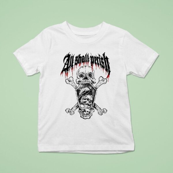 All Shall Perish Skull Coffin T Shirt