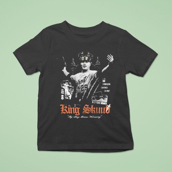 Andy Ibez Wearing King Skuub By Any Means Necessary T Shirt