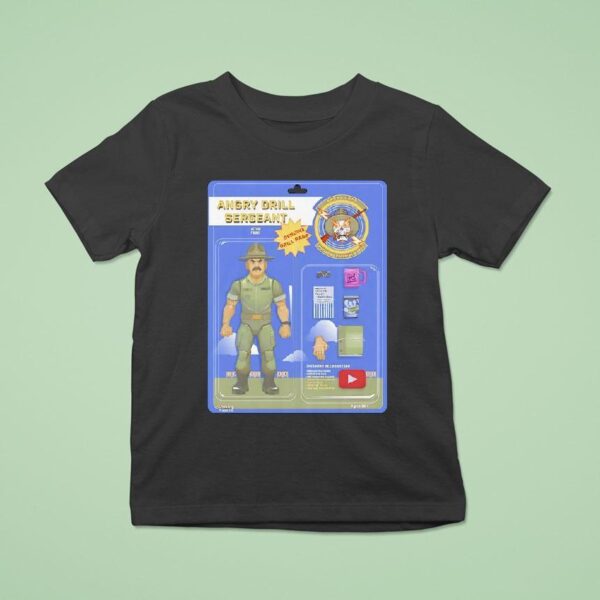 Angry Drill Sergeant Action Figure T Shirt